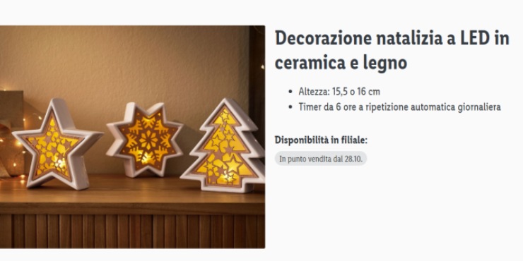 Decorazioni di Natale di Lidl