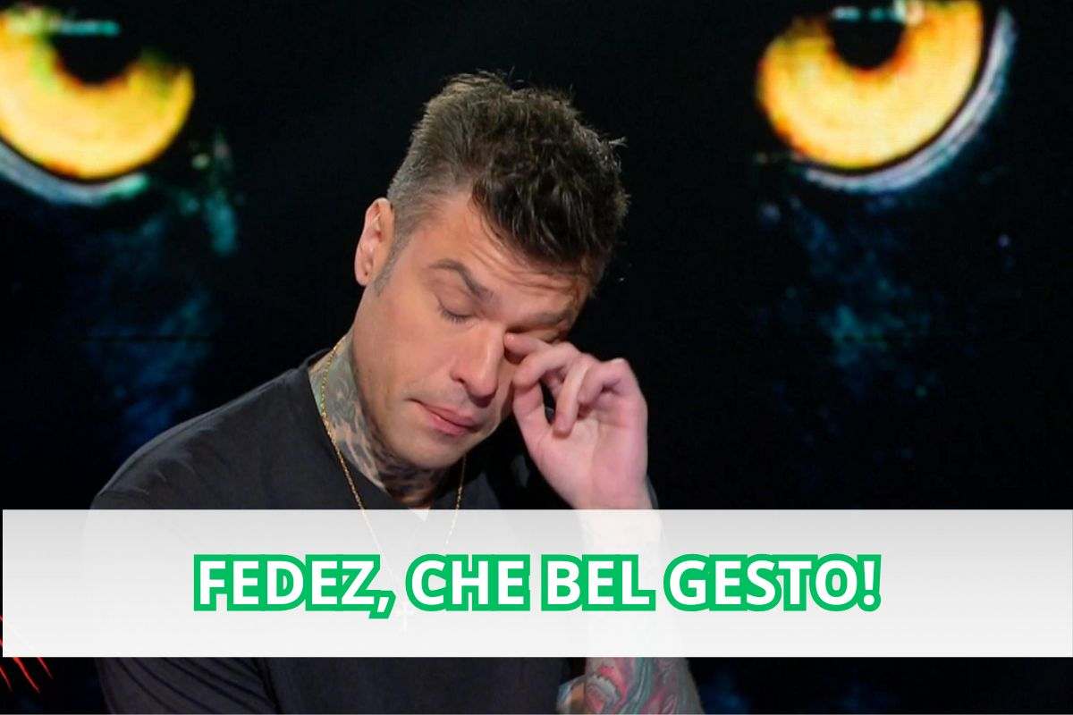 Fedez piange