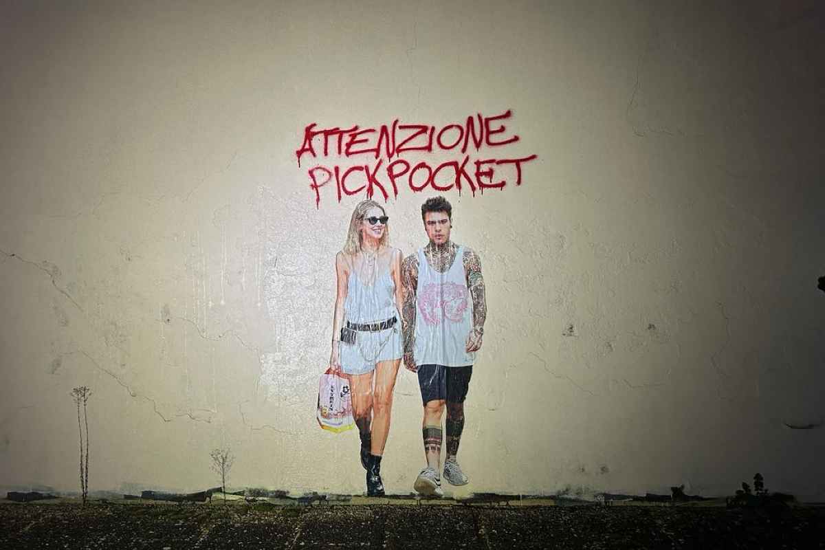 Murales Ferragni Fedez 